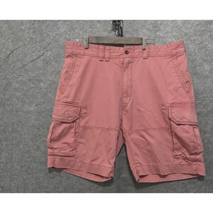 Polo Ralph Lauren Cargo Shorts Mens Sz 40 Pink Pockets Distressed‎ 10" Inseam